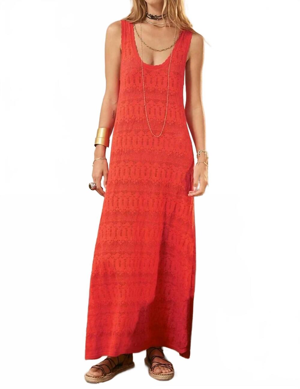 NEW SPELL siesta maxi dress in chilli